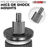 5 Core Mic Stand Adapter 12 Pieces 5/8 Female to 1/4 Inch Male Screw Thread Conversion Connector