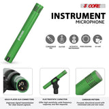 5 Core Drum Microphone Kit 7Pc All Metal Drummer Mics Tom/Snare & Cymbals Wired Instrument Drums Set