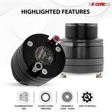 5Core Super Tweeter 2Pc 1" Car Audio Speaker 60W Max Power 4 Ohm Titanium Diaphragm Neodymium Magnet