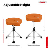 5 Core Drum Throne w 4.5" Padded Stool Adjustable Drummer Chair