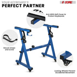 5Core Keyboard Stand Adjustable Height 36.5" Width 32.5” Z Style Electric Piano Riser 250Lb Capacity