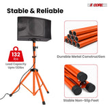 5 Core Speaker Stand Tripod Pair Adjustable PA DJ Universal Pole Mount