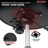 5 Core Drum Throne w Backrest 4" Padded Stool Airlift 25" Adjustable Drummer Stool 441Lb Capacity
