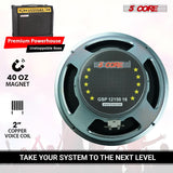 5 Core 12 Inch Guitar Speaker 300W Replacement 16 Ohm Amplifier Cabinet Driver