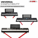 5 Core Keyboard Stand Dual X Shape Adjustable Foldable Portable Key Board DJ Controller Stands