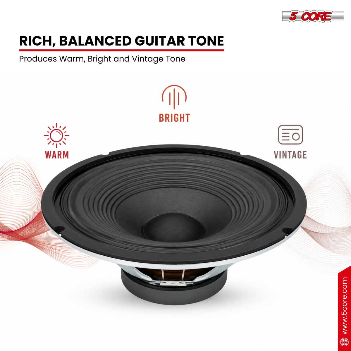 5 Core 12 Inch Guitar Speaker 8 Ohm Replacement Amplifier Speaker Amp Cabinet