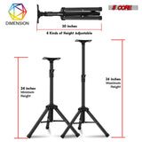 5 Core Speaker Stand Height Adjustable 36" Heavy Duty PA DJ Tripod Studio Monitor Stands