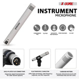 5 Core Drum Microphone Kit 7Pc All Metal Drummer Mics Tom/Snare & Cymbals Wired Instrument Drums Set