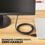 5 Core HDMI Cable High Speed 6 Feet long 18Gbps 2.0 4K Computer Cord at 60 Hertz HDR Compatible