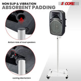 5Core Speaker Stand 2Pc Heavy Duty Adjustable Height 61" DJ PA Stands 35mm Mount 100Lb Capacity