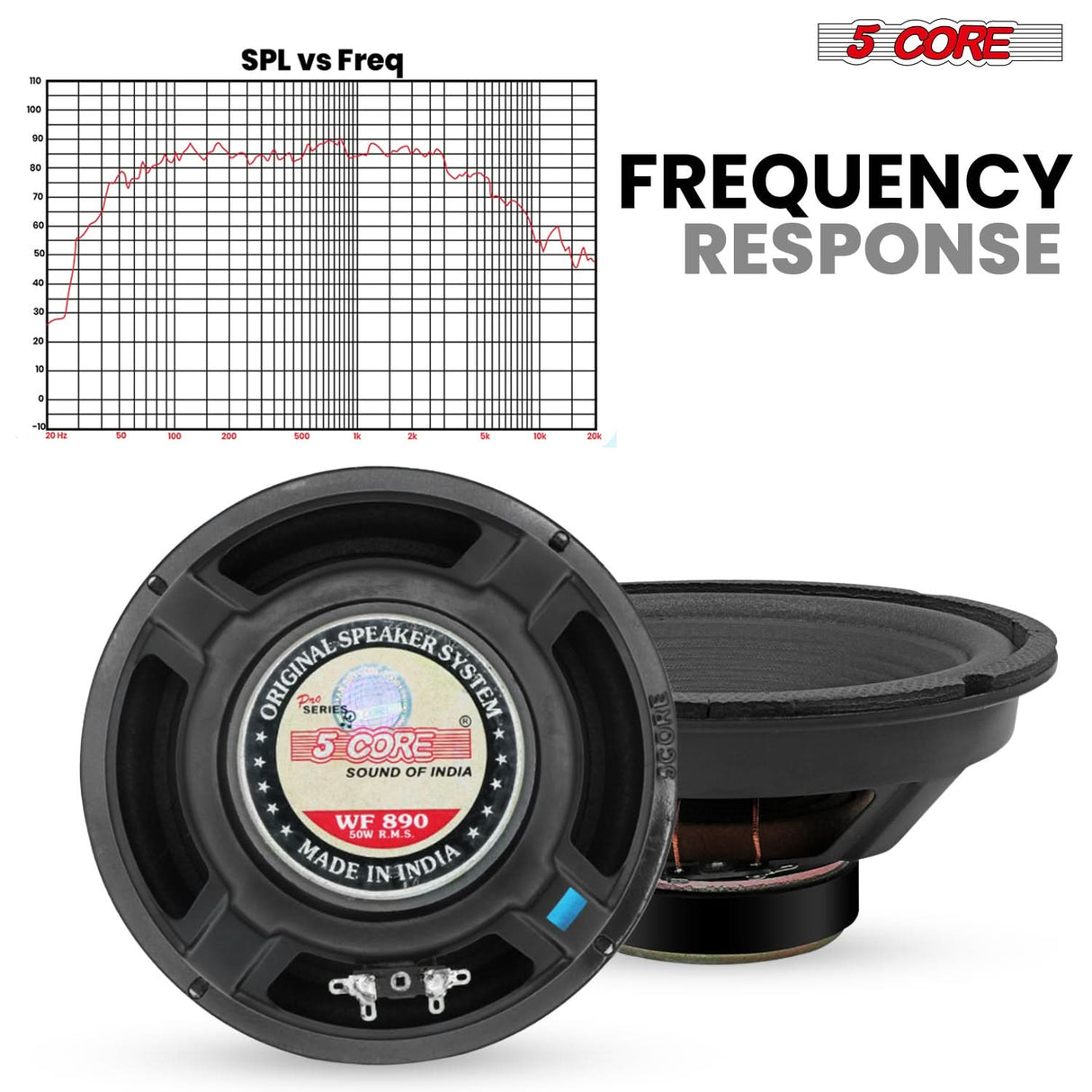 5 Core 8 Inch Subwoofer Speaker 1000W Combined Peak 4Ohm Replacement Car Bass Sub Woofer