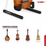 5 Core Ukulele Stand A Frame Metal Body w Soft Padded Arms Support Banjo Ukuleles Mini Guitar Violin White