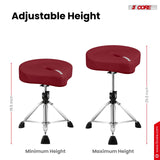5 Core Drum Throne w 4.5" Padded Stool Adjustable Drummer Chair