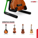 5 Core Ukulele Stand A Frame Metal Body w Soft Padded Arms Support Banjo Ukuleles Mini Guitar Violin Green