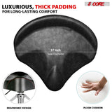 5 Core Drum Throne 4" Padded Seat w Backrest Airlift Adjustable Chair Ergonomic Drummer Stool