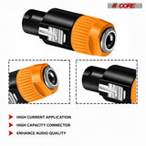 5 Core Speakon Adapter High Quality Audio Jack Male Audio Pin Speaker Adapter Connector