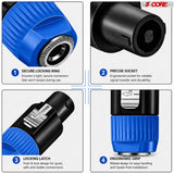 5 Core Speakon Adapter High Quality Audio Jack Male Audio Pin Speaker Adapter Connector
