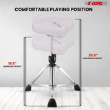 5 Core Drum Throne w 4" Padded Stool Adjustable Drummer Chair