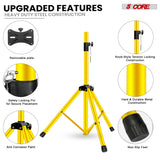 5 Core Speaker Stand Adjustable 31 to 54" PA DJ Tripod Stands Heavy Duty w 35mm Insert 132 Lbs