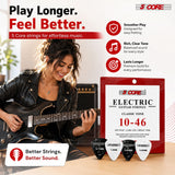5 Core Guitar Strings Nickel Plated Acoustic Electric Guitar String Set w Picks