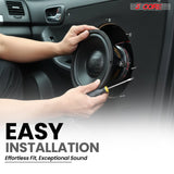 5 Core Car Subwoofer 2Pc 10" 3000W Pro Audio Deep Bass Component Sub Woofer 4Ohm Replacement Speaker