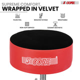 5 Core Drum Throne 5" Padded Drummer Seat Adjustable Drumming Chair w Luxury Velvet Top