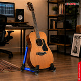 5 Core Guitar Stand Adjustable A Frame Shape w Rubber Pad Arms Supports Acoustic Electric Bass Blue