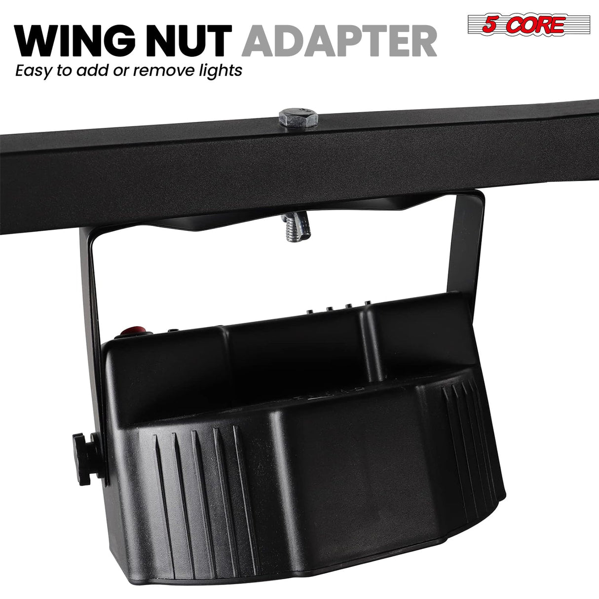 5 Core DJ Lighting T Bar 4 Party Lights 39 Inch Extension Crossbar Tbar Mount w 66 lbs Capacity