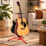 5 Core Guitar Stand Adjustable Double Guitars Stands Floor w Neck Holder for Acoustic Electric Bass