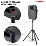 5 Core Speaker Stand Pair Height Adjustable PA DJ Tripod Studio Monitor Stands w 35mm Insert