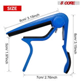 Blue guitar capo