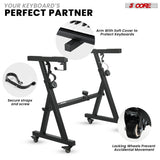 5 Core Keyboard Stand Piano Riser Z Style Adjustable Height 36.5" & Width 32.5” Sturdy Portable