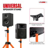 5 Core Speaker Stand Tripod Pair Adjustable PA DJ Universal Pole Mount