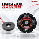 5 Core 8 Inch Car Woofer Audio 1000W 4Ohm Deep Bass Sub Woofer Loud Speaker