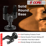 5Core Guitar Wall Mount 2Pc Hanger Hook Metal Base Soft Padding Adjustable Rotatable Holder
