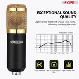 5 CORE Podcast Equipment Bundle Condenser Microphone Kit with Sound Card
