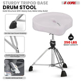 5 Core Drum Throne w 4" Padded Stool Adjustable Drummer Chair