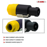5Core Speakon Adapter High Quality Audio Jack Male Audio Pin Speaker Adapter Connector