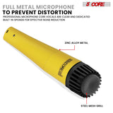 5 Core Drum Microphone Kit 9Pc All Metal Drummer Mics Tom/Snare & Cymbals Wired Instrument Drums Set