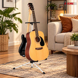 5 Core Guitar Stand Adjustable Double Guitars Stands Floor w Neck Holder for Acoustic Electric Bass