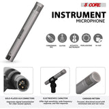 5 Core Drum Microphone Kit 9Pc All Metal Drummer Mics Tom/Snare & Cymbals Wired Instrument Drums Set