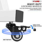 5Core Keyboard Stand Adjustable Height 36.5" Width 32.5” Z Style Electric Piano Riser 250Lb Capacity