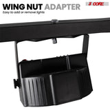 5 Core DJ Light Stand Height Adjustable 39-100" Heavy Duty Tripod Stage Lights Stands w Light T Bar