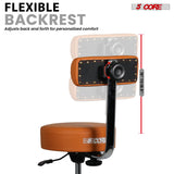 5 Core Drum Throne w Backrest 4" Padded Stool Airlift Adjustable 25.5" Drummer Chair 441Lb Capacity