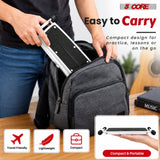 5 Core Guitar Foot Stool Metal  6-Level Adjustable Folding Leg Rest White