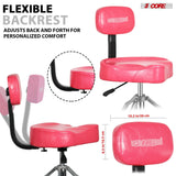 5 Core Drum Throne w Backrest 4" Padded Stool Adjustable 24.5" Drummer Chair w 441Lb Capacity