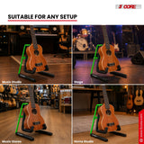 5 Core Ukulele Stand A Frame Metal Body w Soft Padded Arms Support Banjo Ukuleles Mini Guitar Violin Green