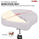 5 Core Drum Throne w 4" Padded Stool Adjustable Drummer Chair