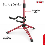 5 Core Guitar Stand Floor Adjustable Heavy Duty w Neck Holder for Acoustic Electric Classic Bass