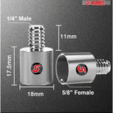 5 Core Mic Stand Adapter 12 Pieces 5/8 Female to 1/4 Inch Male Screw Thread Conversion Connector
